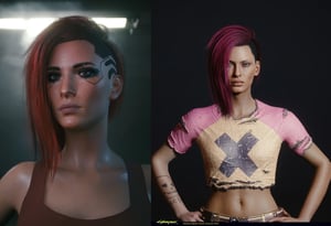 This is the Avatar Image for the Female V (Cyberpunk 2077) AI Voice and Text to Speech Generator